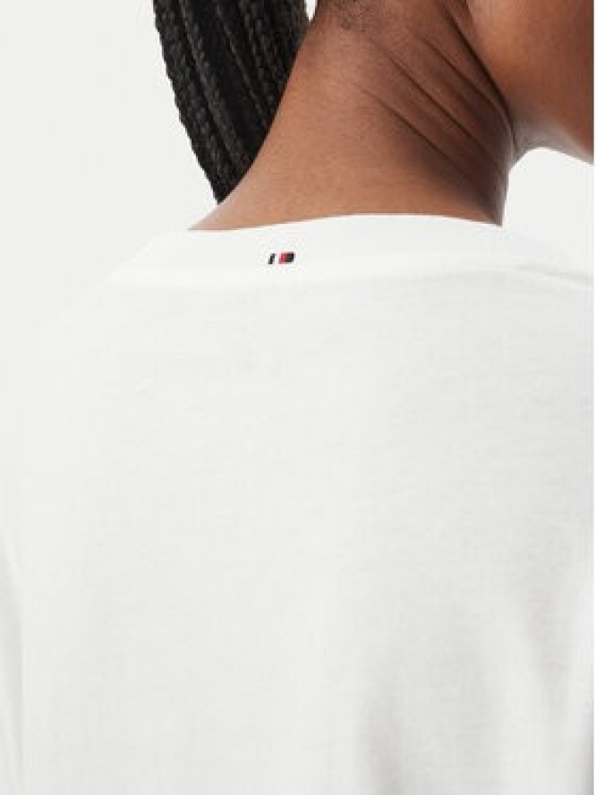 Tommy Hilfiger Bluzka Jersey UW0UW06593 Biały Regular Fit