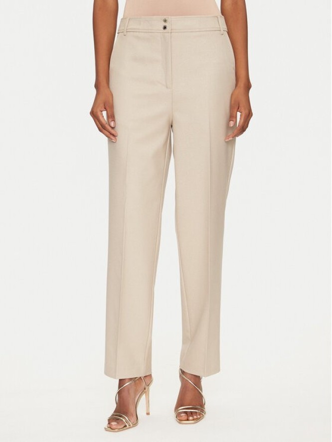 Morgan Spodnie materiałowe 251-PLUX.F Beżowy Straight Fit