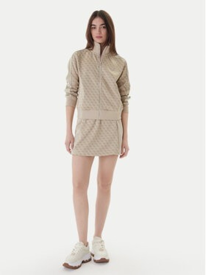 Guess Spódnica dresowa V6RD04 K2042 Beżowy Classic Fit