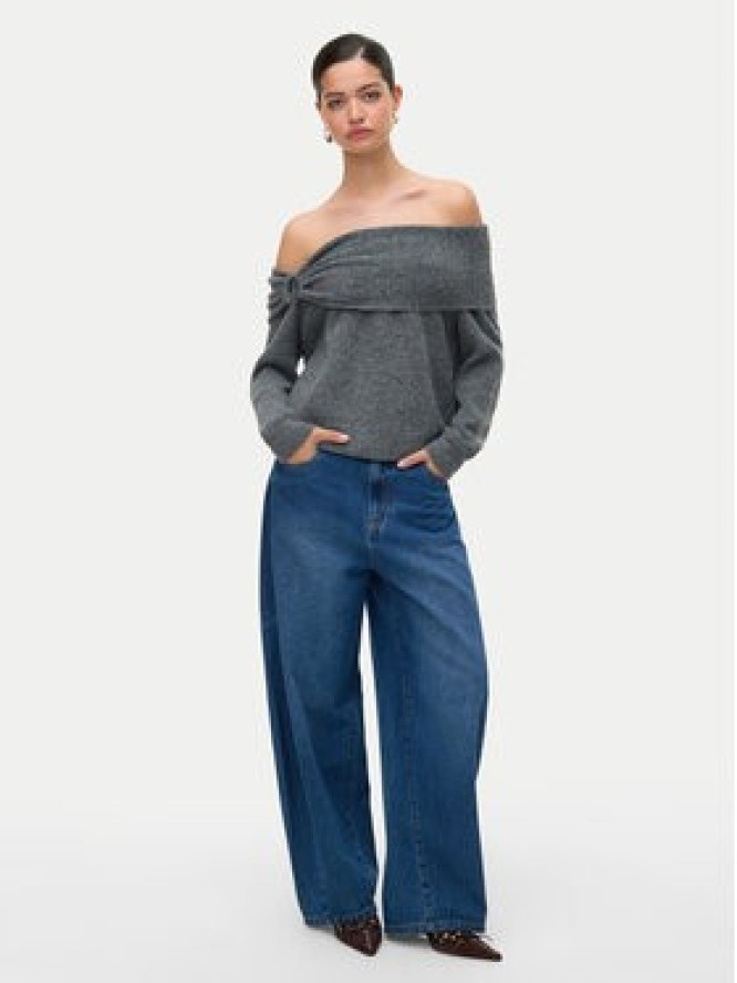 Vero Moda Sweter Lovely 10336698 Szary Regular Fit