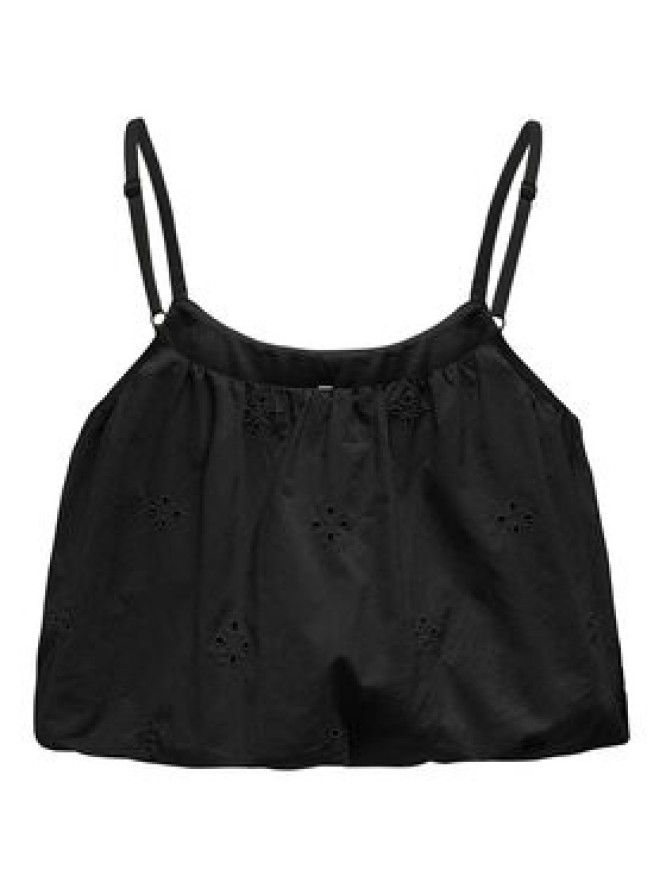ONLY Top Lou 15342566 Czarny Cropped Fit