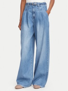Morgan Jeansy 262-PELIAM Niebieski jasny Wide Leg
