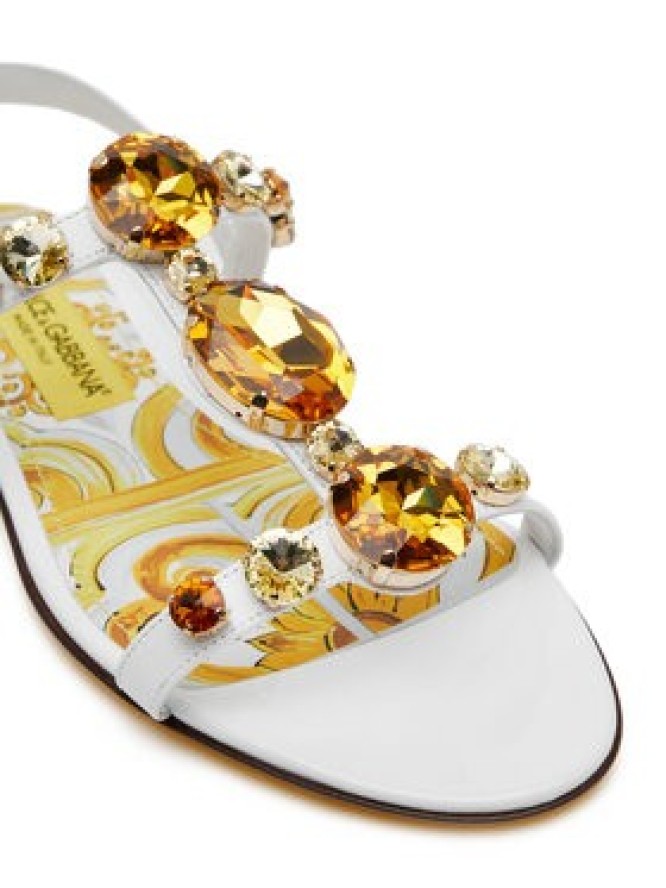 Dolce&Gabbana Sandały CQ0601 AT848 Biały