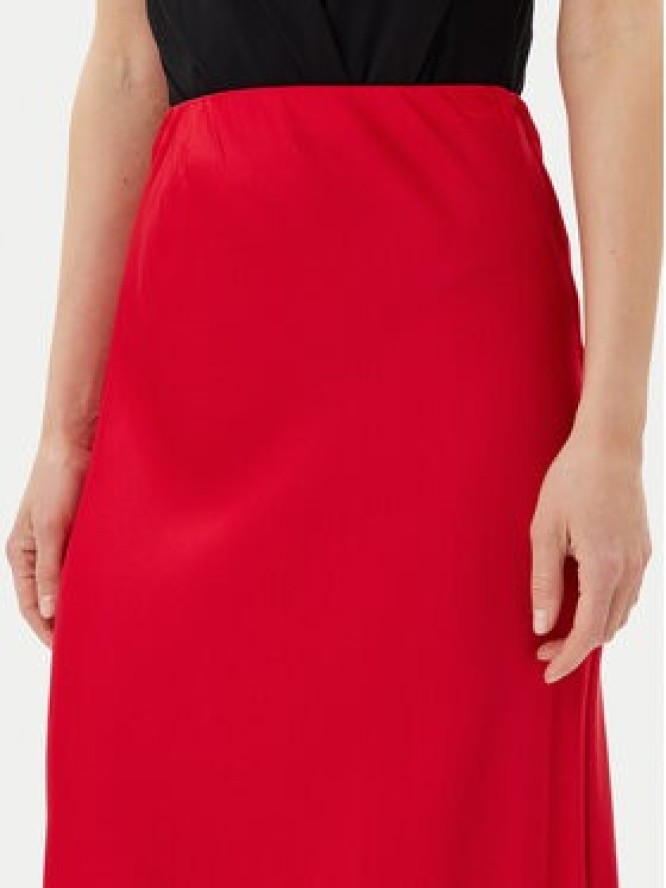 ViCOLO Spódnica maxi TD0472 Czerwony Slim Fit