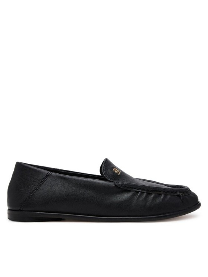 Tommy Hilfiger Półbuty Soft Leather Squared Toe Loafer FW0FW08412 Czarny