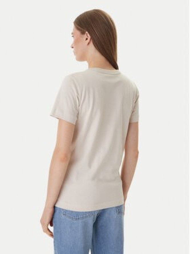 Guess T-Shirt W6GI08 K3023 Beżowy Regular Fit