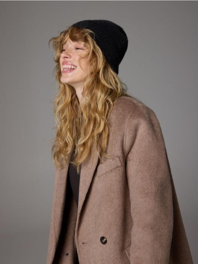 Kaszmirowa czapka - ciemnoszary