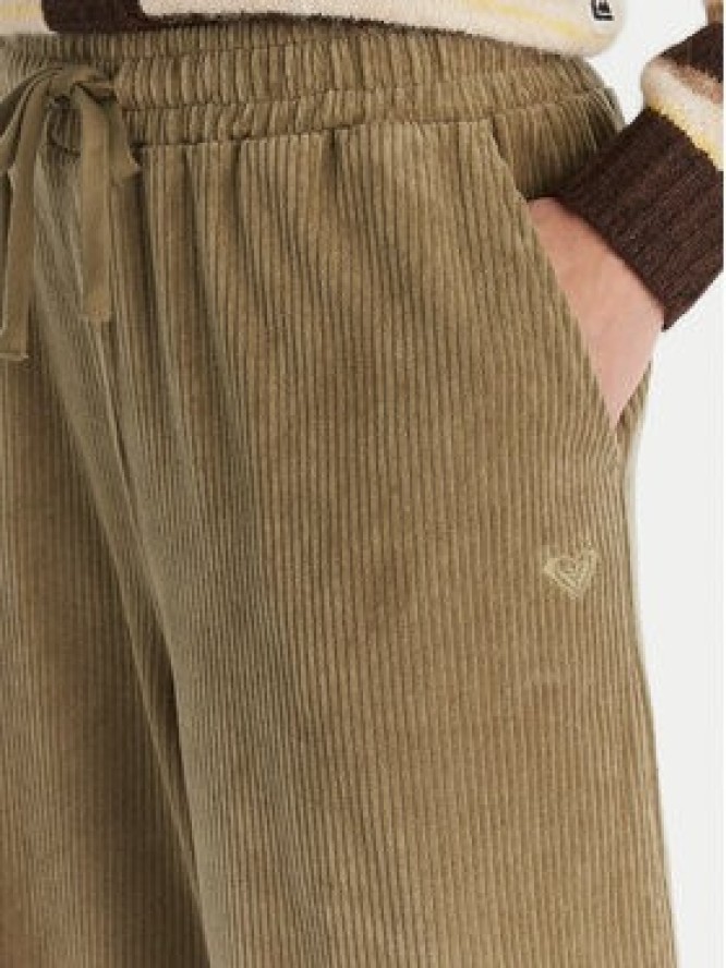 Roxy Spodnie materiałowe Lekeito Pant Knit ERJNP03691 Zielony Regular Fit