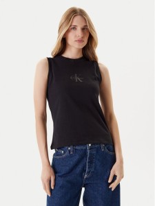 Calvin Klein Jeans Top LV047C852G Czarny Regular Fit