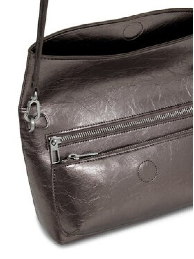 Desigual Torebka Half Logo Trokel 25WAXPAQ Brązowy