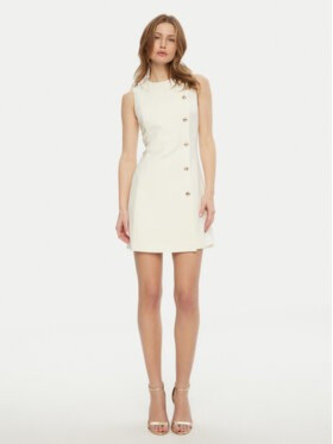Marciano Guess Sukienka koktajlowa 5RGK09 7115A Écru Regular Fit
