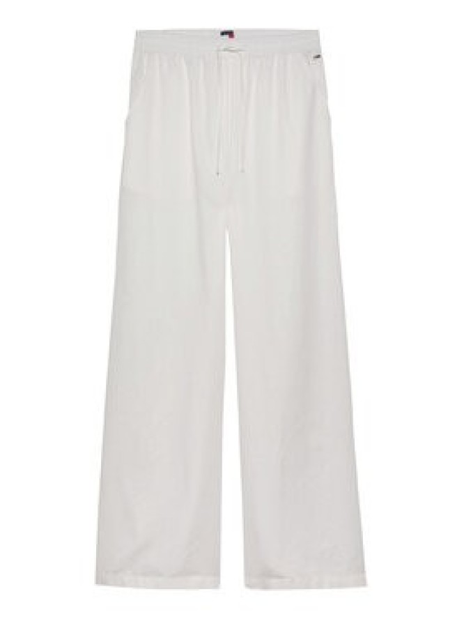 Tommy Jeans Spodnie materiałowe DW0DW20352 Écru Regular Fit