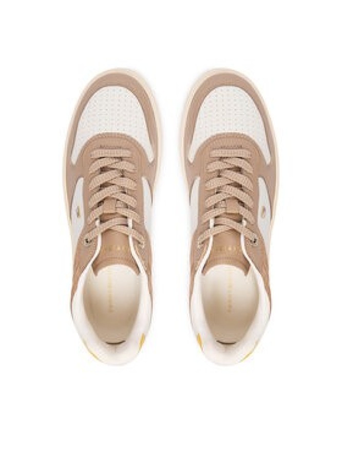 Tommy Hilfiger Sneakersy Th Sporty Cupsole Tumbled Ltr FW0FW09024 Beżowy