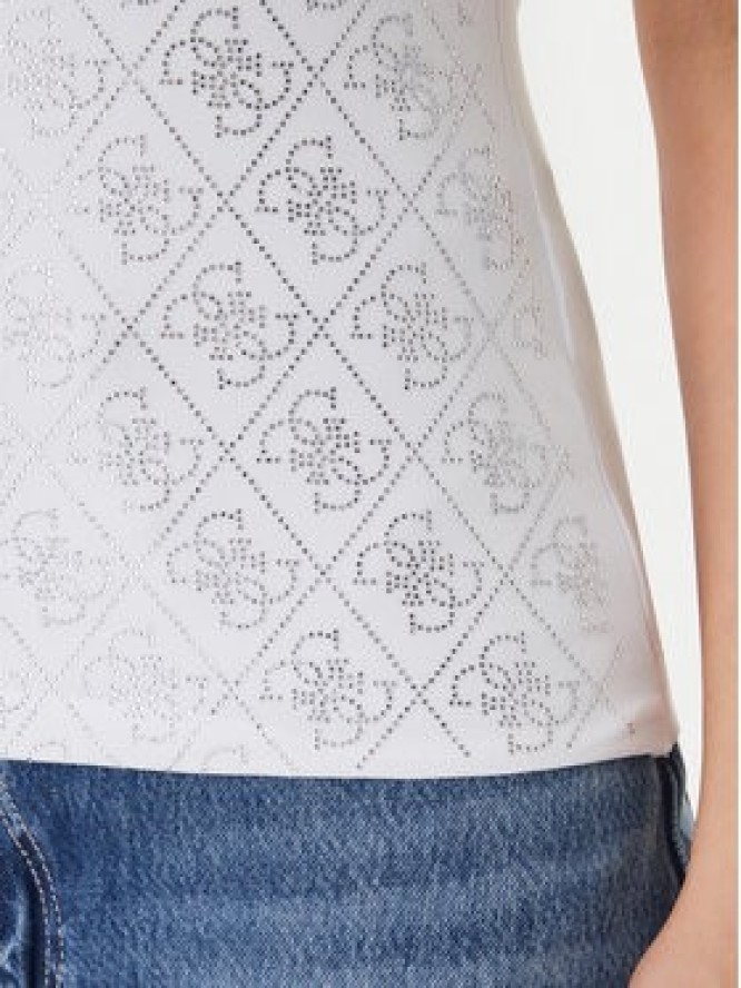 Guess Top W6GP10 K2932 Biały Regular Fit