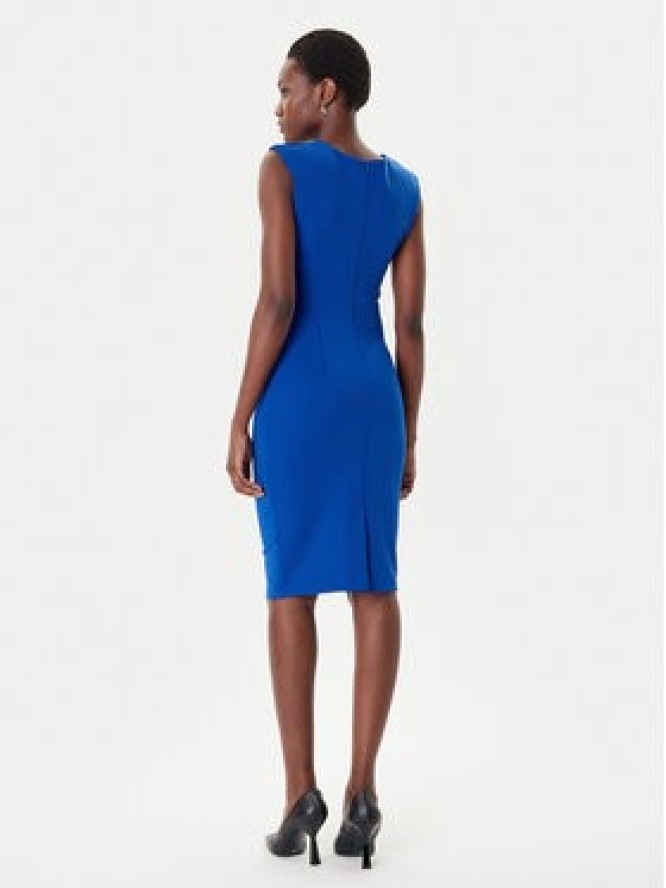 Rinascimento Sukienka koktajlowa CFC0125332003 Niebieski Slim Fit