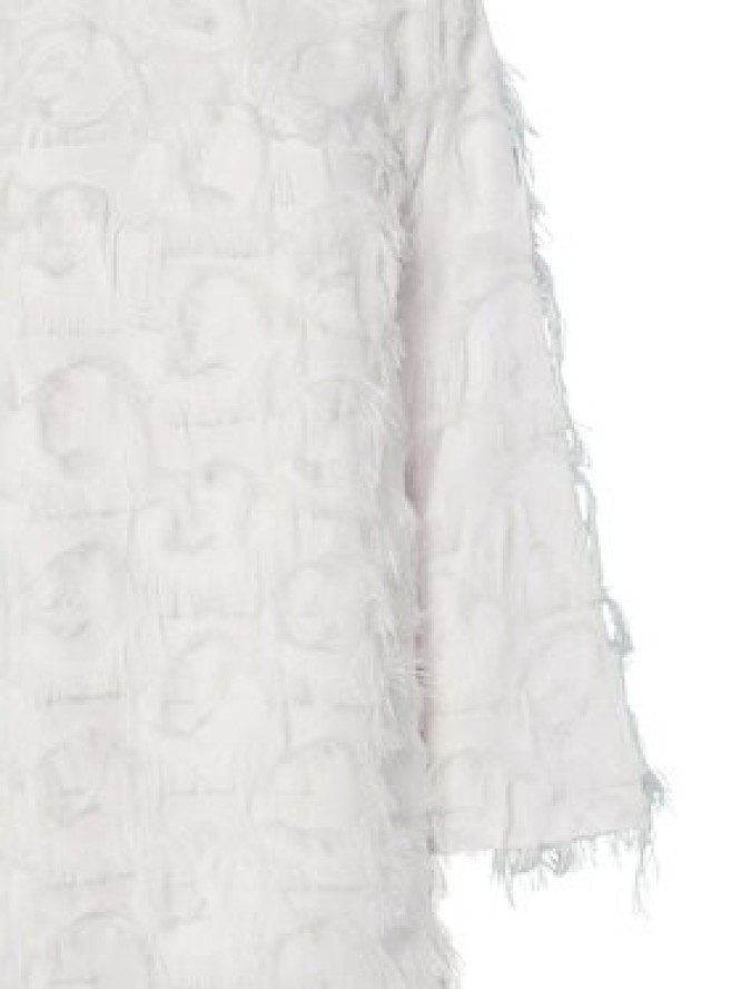 YAS Sukienka koktajlowa 26038226 Biały Loose Fit