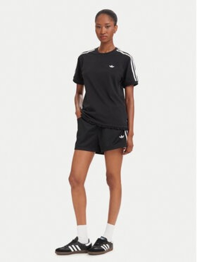 adidas T-Shirt Pleated 3S LG4313 Czarny Regular Fit