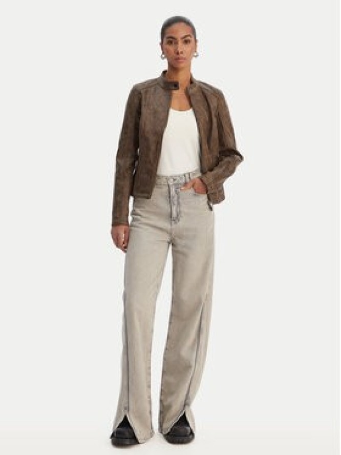 Desigual Kurtka przejściowa 26SWEW10 Brązowy Regular Fit