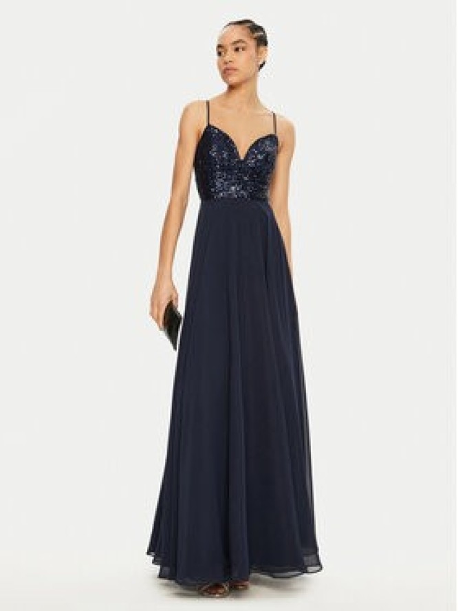Swing Sukienka wieczorowa 5AI09500 Granatowy Regular Fit