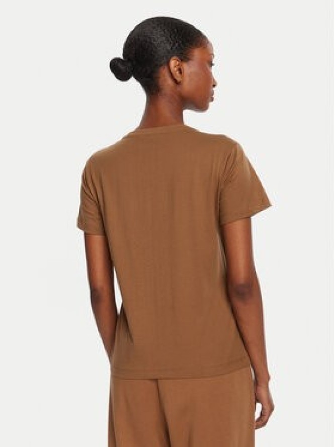 PINKO T-Shirt Quentin 100535 A2RN Brązowy Regular Fit