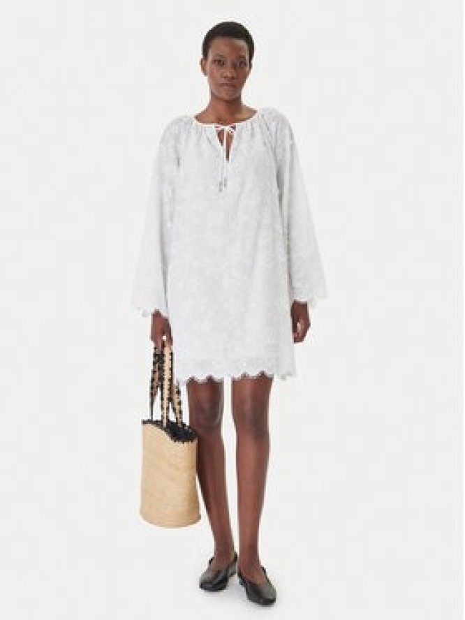 MICHAEL Michael Kors Sukienka letnia MS680R0KPX Biały Relaxed Fit