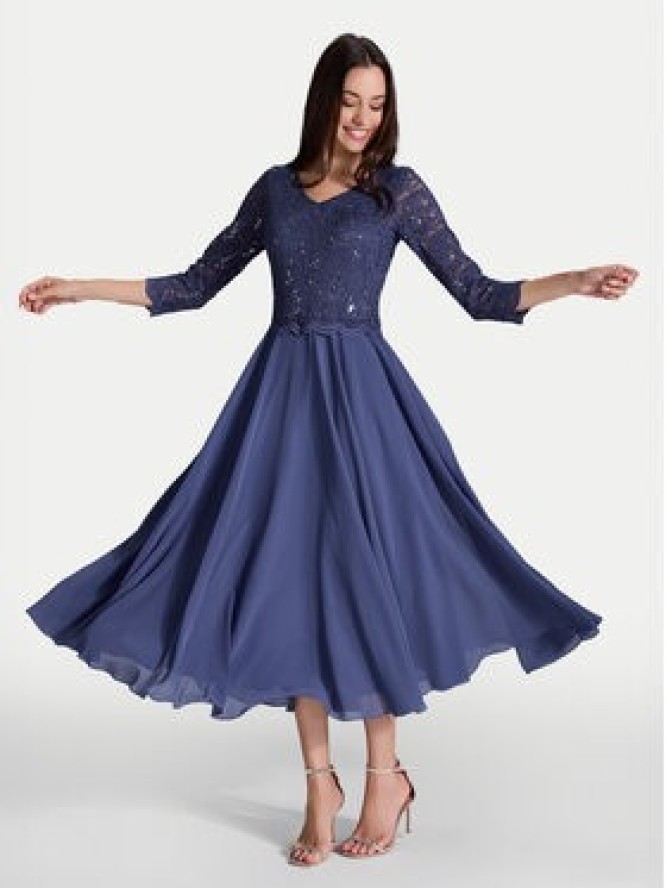 Swing Sukienka koktajlowa 5AI08900 Niebieski Regular Fit