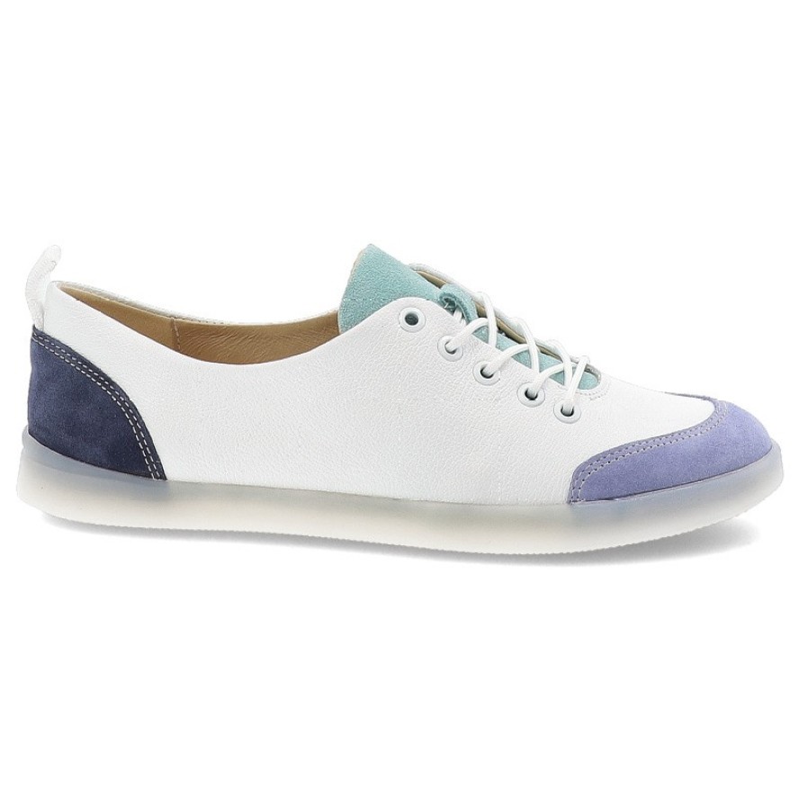 Białe Sneakersy Armodo Wygodne Sznurowane Obuwie Damskie