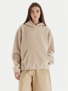adidas Bluza Essentials Teddy JW6061 Beżowy Oversize