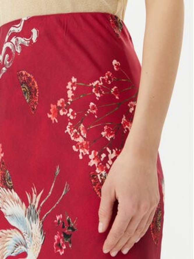 ViCOLO Spódnica maxi TD0472 Bordowy Slim Fit