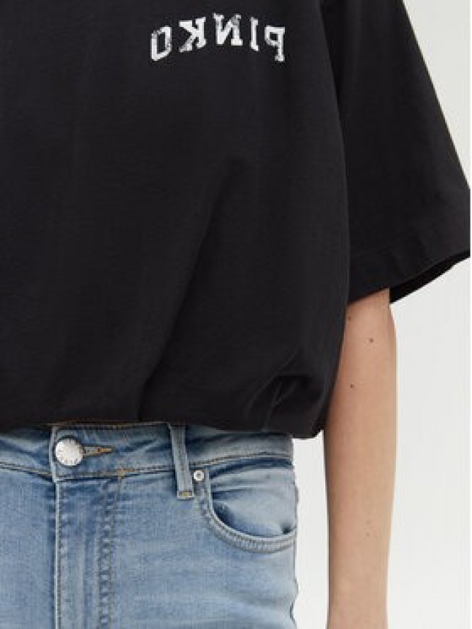 PINKO T-Shirt Torrone 104257 Czarny Regular Fit