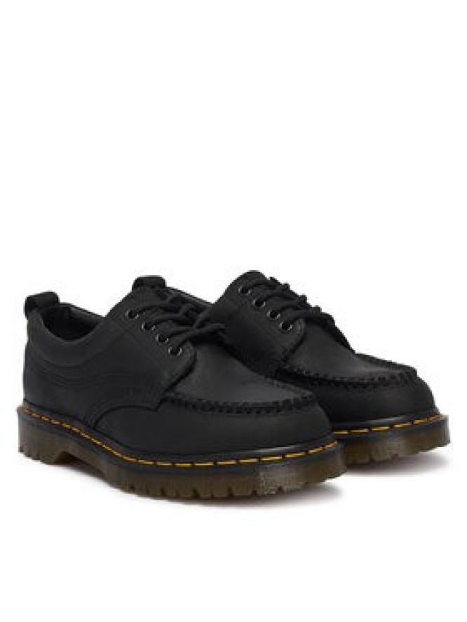 Dr. Martens Półbuty Lowell 4 Eye Crazy Horse Leather Moc DM43679001 Czarny