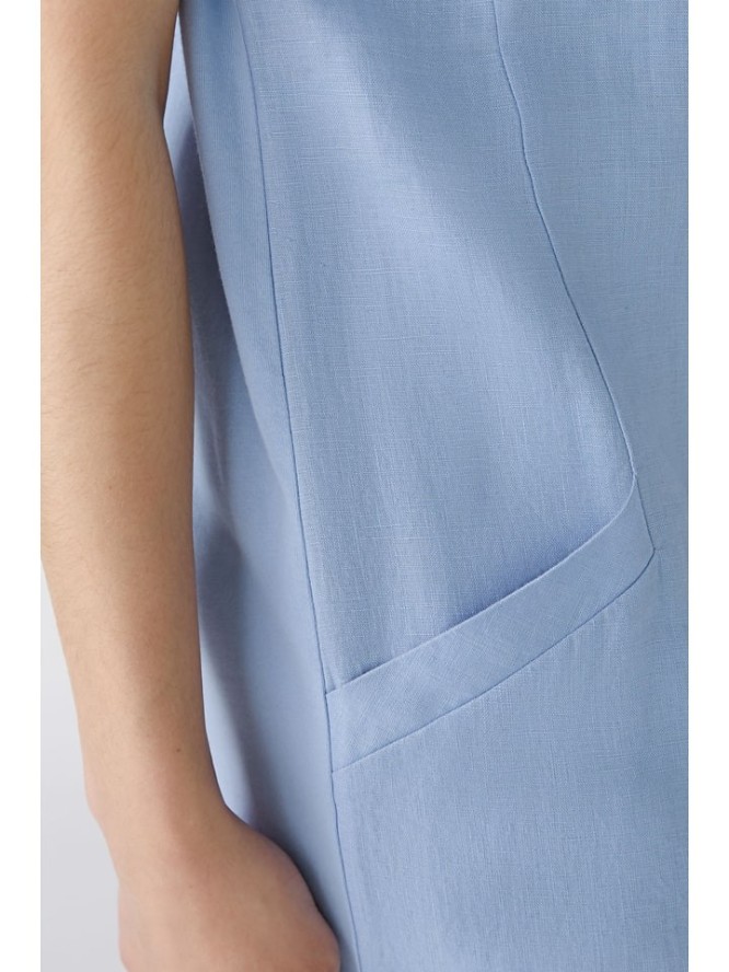 Oui Lniana sukienka w kolorze błękitnym rozmiar: 38