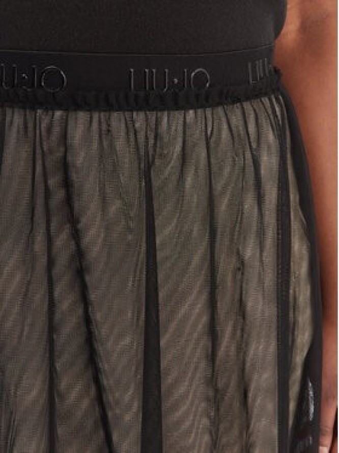Liu Jo Sport Spódnica tiulowa TA6165 J5433 Czarny Regular Fit