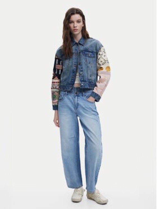 Desigual Kurtka jeansowa Cassid 25SWED59 Niebieski Regular Fit