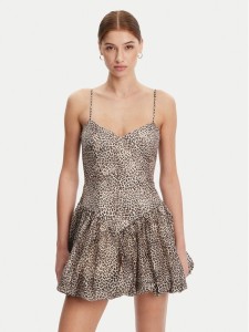 Bardot Sukienka koktajlowa 59794DB1 Brązowy Regular Fit