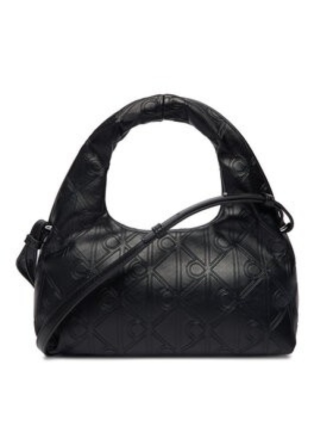 Calvin Klein Torebka Emblem Aop Puffer Bag With Strap LV04F3200G Czarny