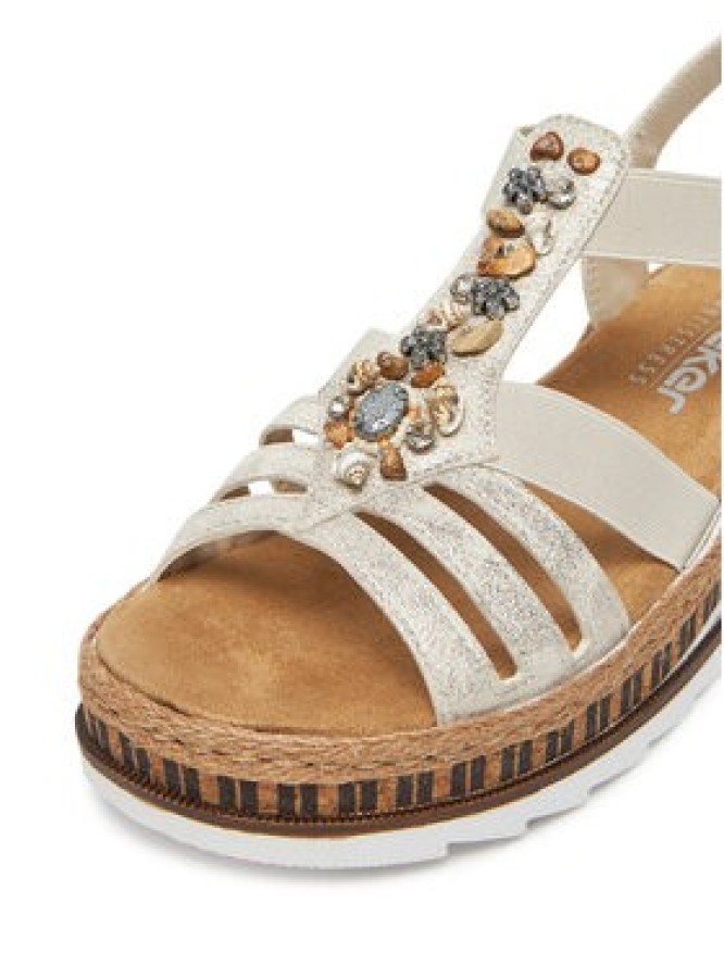 Rieker Sandały V7949-90 Granatowy