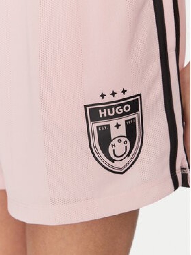 HUGO Szorty materiałowe 50537439 Różowy Regular Fit
