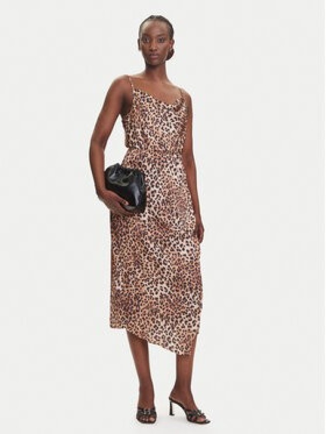 Fracomina Sukienka koktajlowa FJ23SD3007W470N4 Brązowy Regular Fit