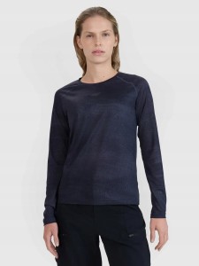 LONGSLEEVE DAMSKI 4F TRENINGOWY SZYBKOSCHNĄCY NA ROWER KOLOR CZARNY