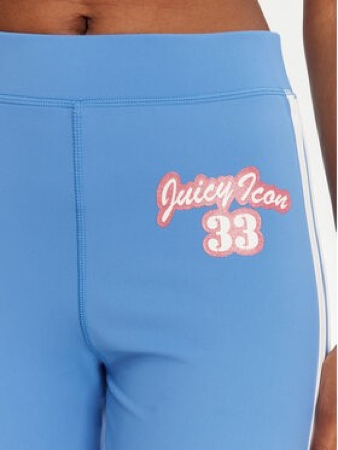 Juicy Couture Legginsy JCSML125405 Niebieski Slim Fit
