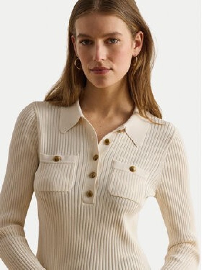 LAUREN RALPH LAUREN Sweter 200P03459003 Kremowy Slim Fit