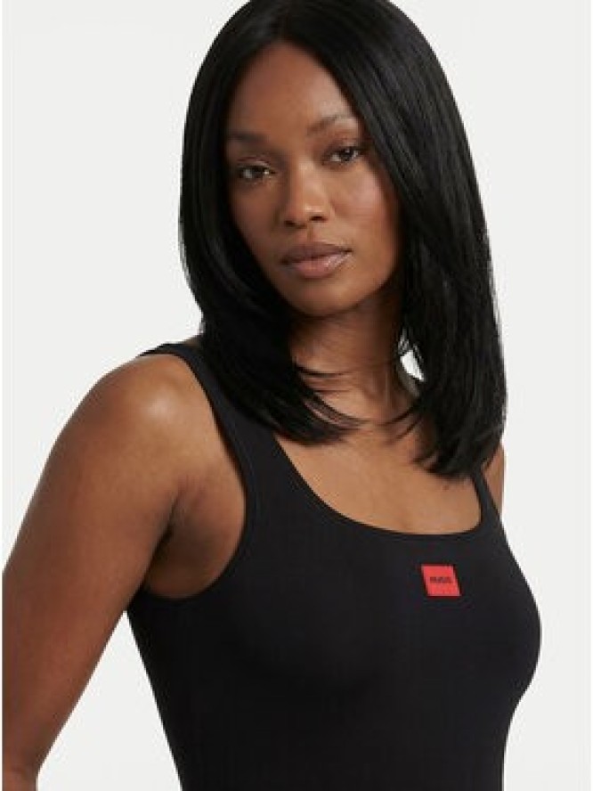 HUGO Top 50557181 Czarny Regular Fit