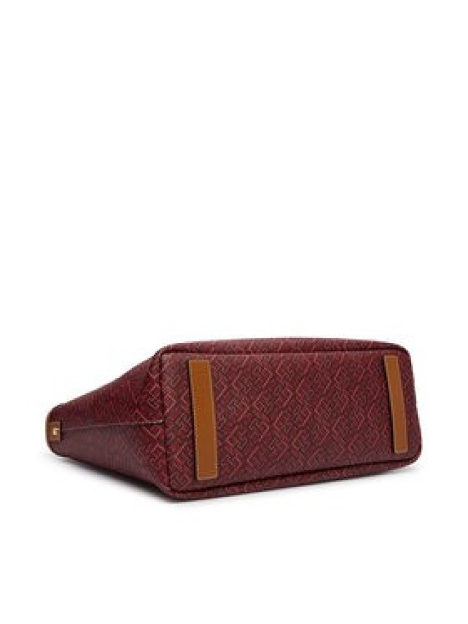 Tommy Hilfiger Torebka Th Monoplay Tote Le AW0AW17416 Czerwony ciemny