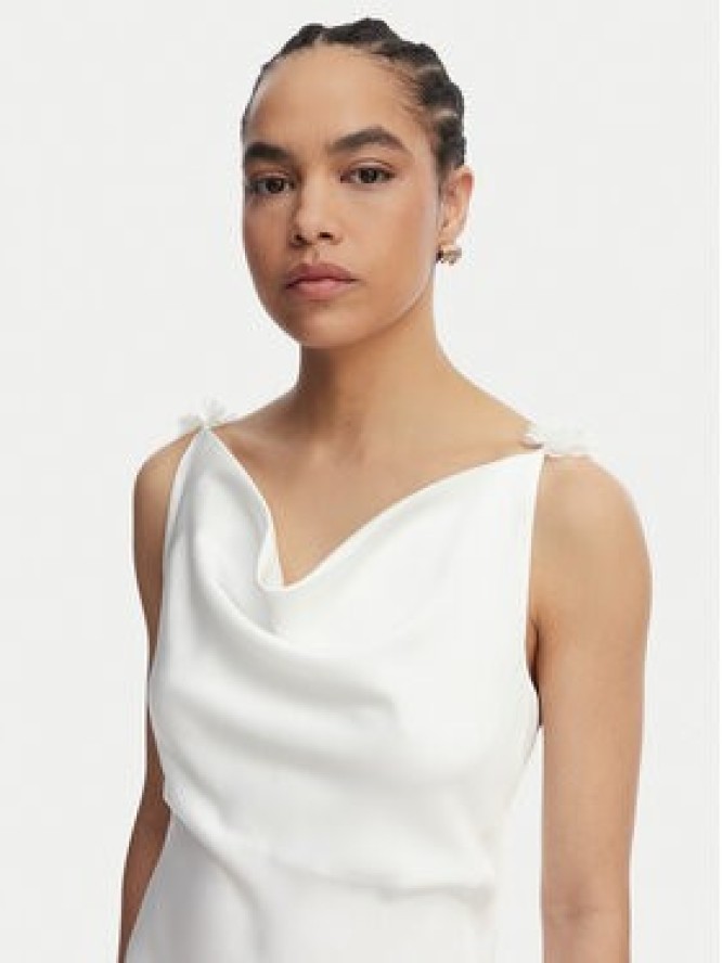 Vero Moda Sukienka koktajlowa Analeia 10348464 Biały Regular Fit