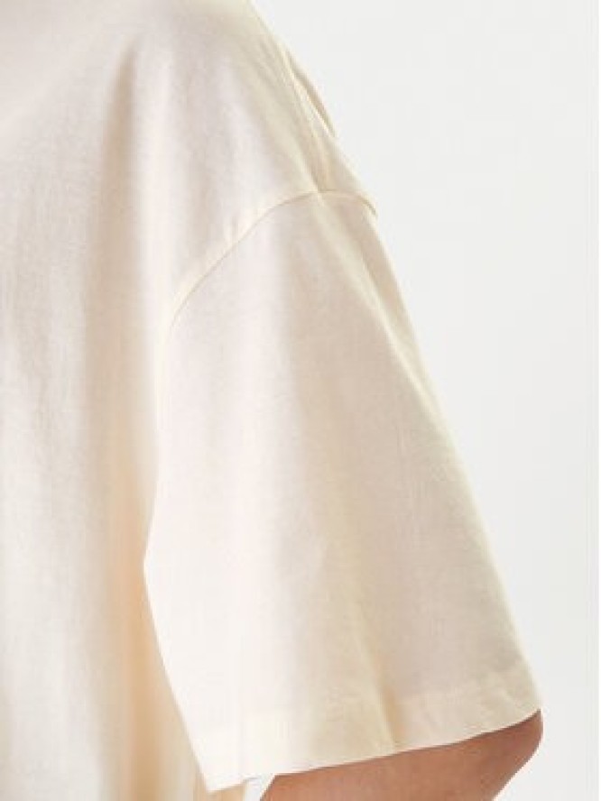 Roxy T-Shirt Hangloose Poster ERJZT06090 Beżowy jasny Loose Fit