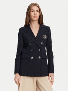 Marella Marynarka Baiocco 2513911024 Granatowy Slim Fit