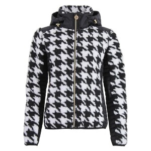 Kaptur polar z zippem, dwumateriałowy, z naszywką na piersi dla kobiet Peak Moun