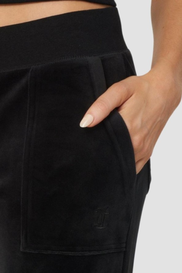 JUICY COUTURE Czarne spodnie dresowe damskie Layla Low Rise, Rozmiar XS