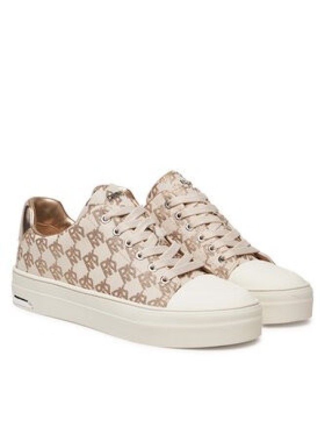 DKNY Trampki York Lace UP Sneak K2533982 Beżowy